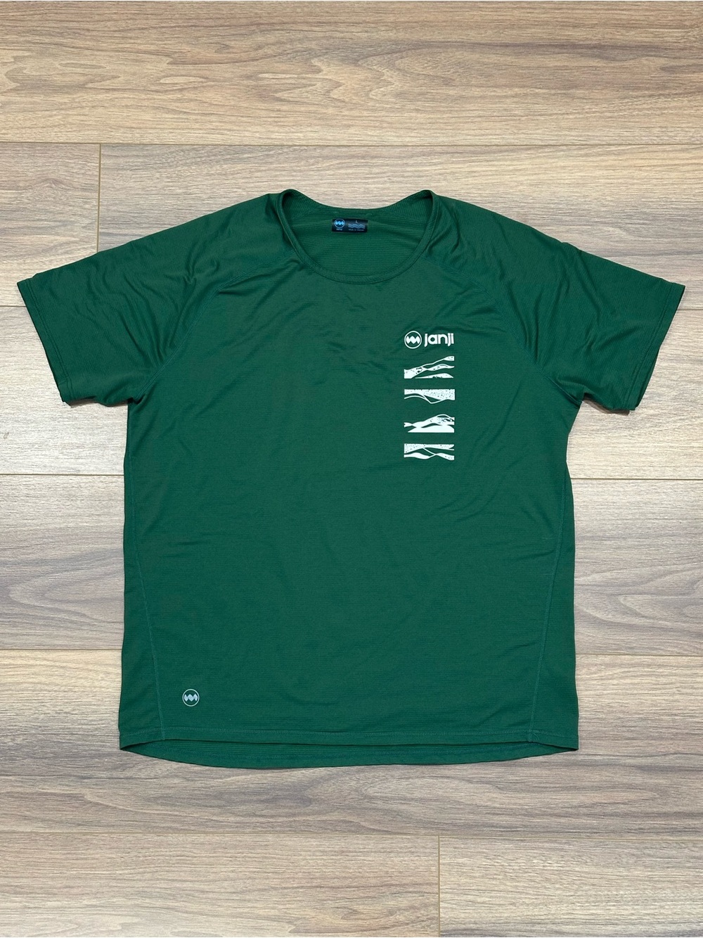 Janji Helio Tech Tee Run Everywhere Tee in Green Size Large